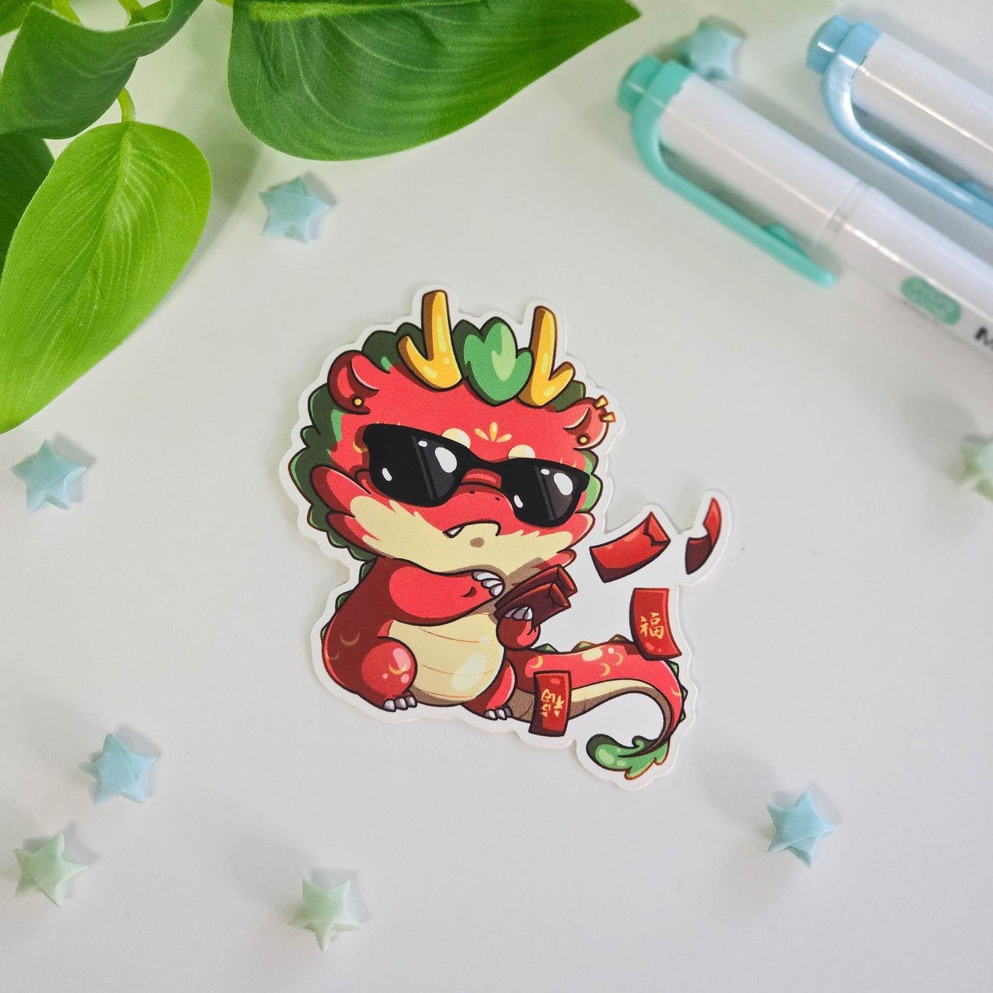 Lucky Dragon Vinyl Stickers