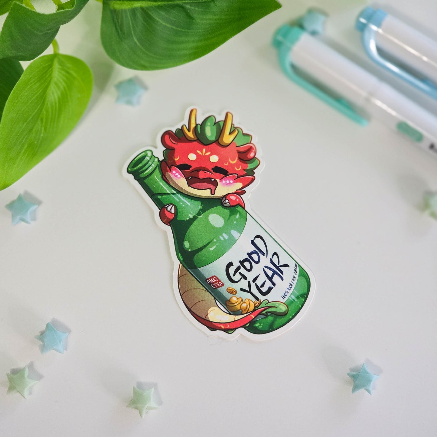 Lucky Dragon Vinyl Stickers