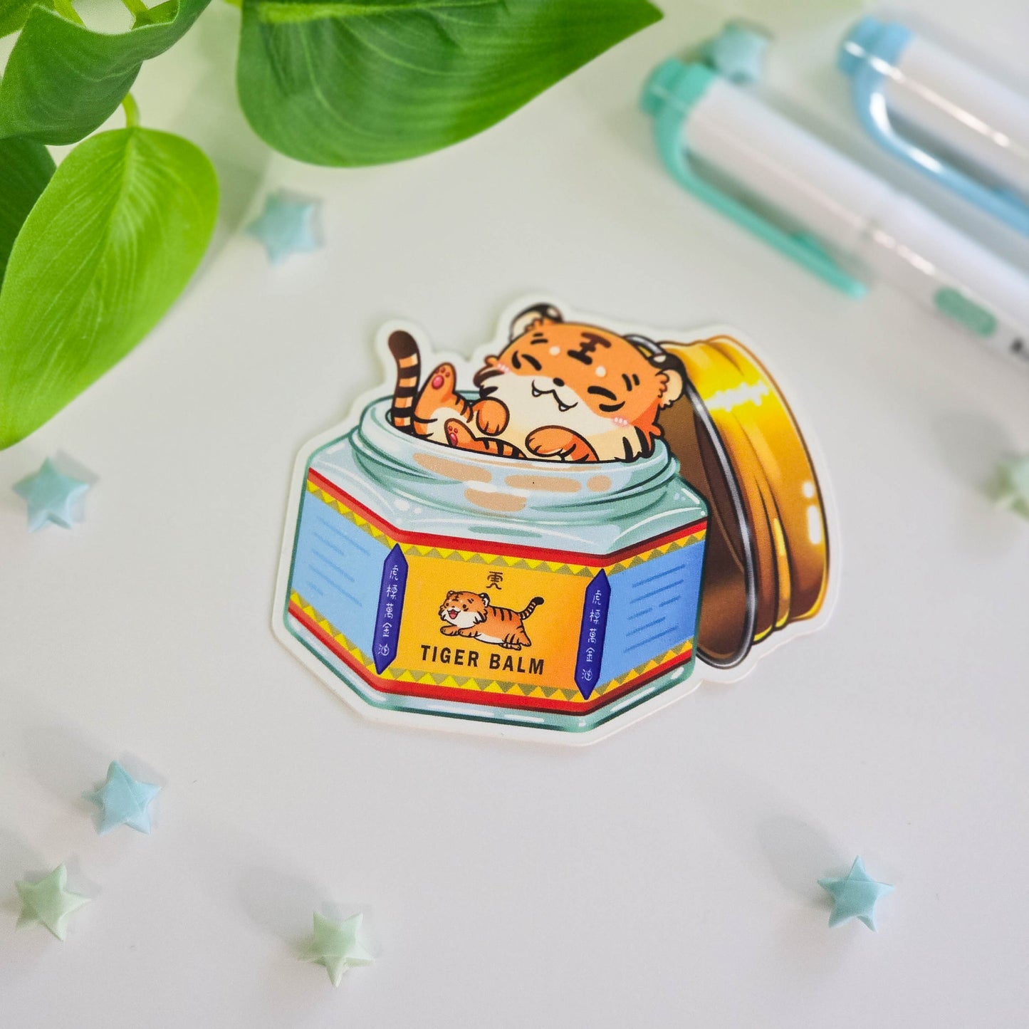 Lucky Tiger Vinyl Stickers