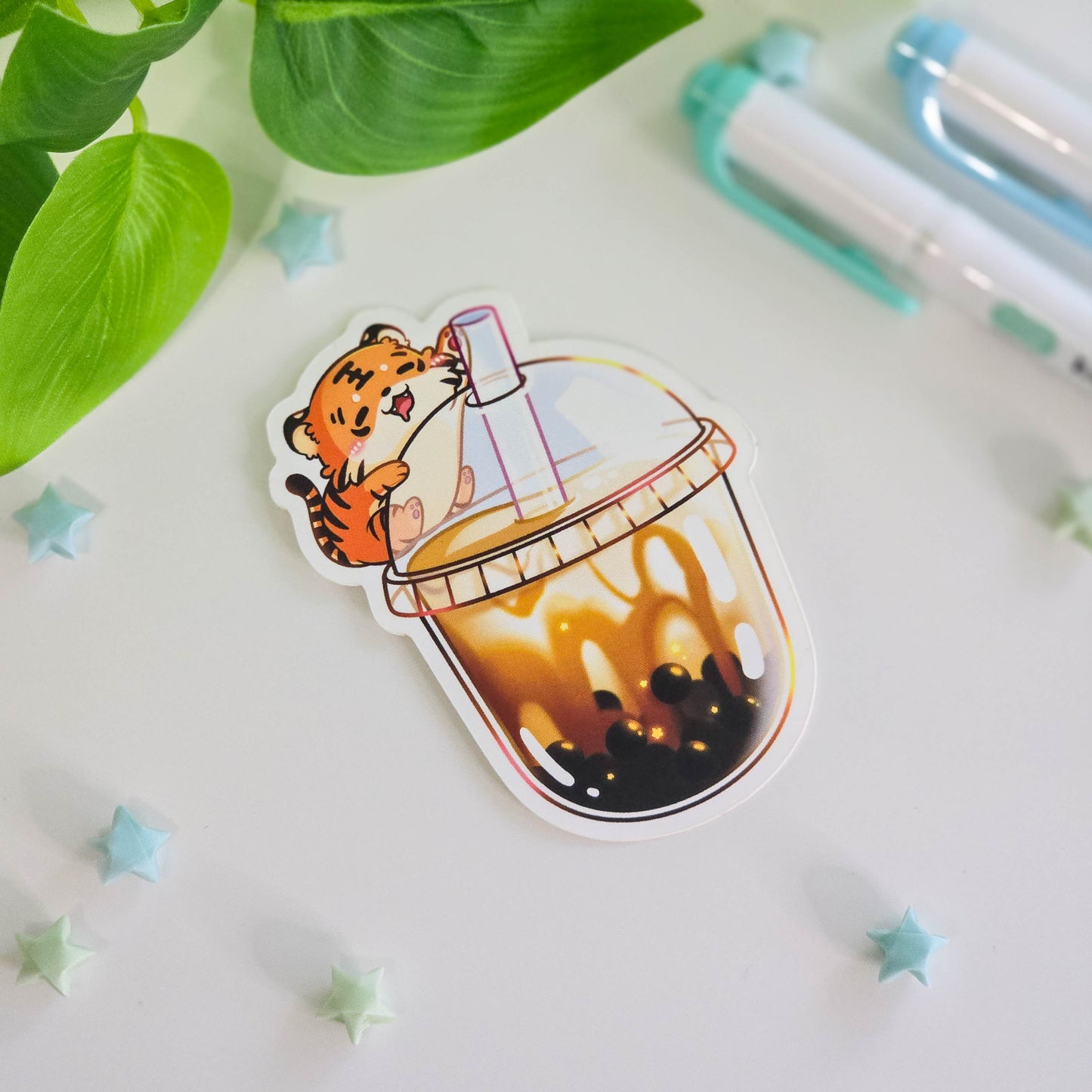 Lucky Tiger Vinyl Stickers