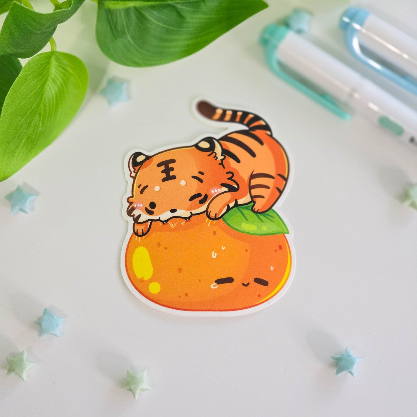 Lucky Tiger Vinyl Stickers