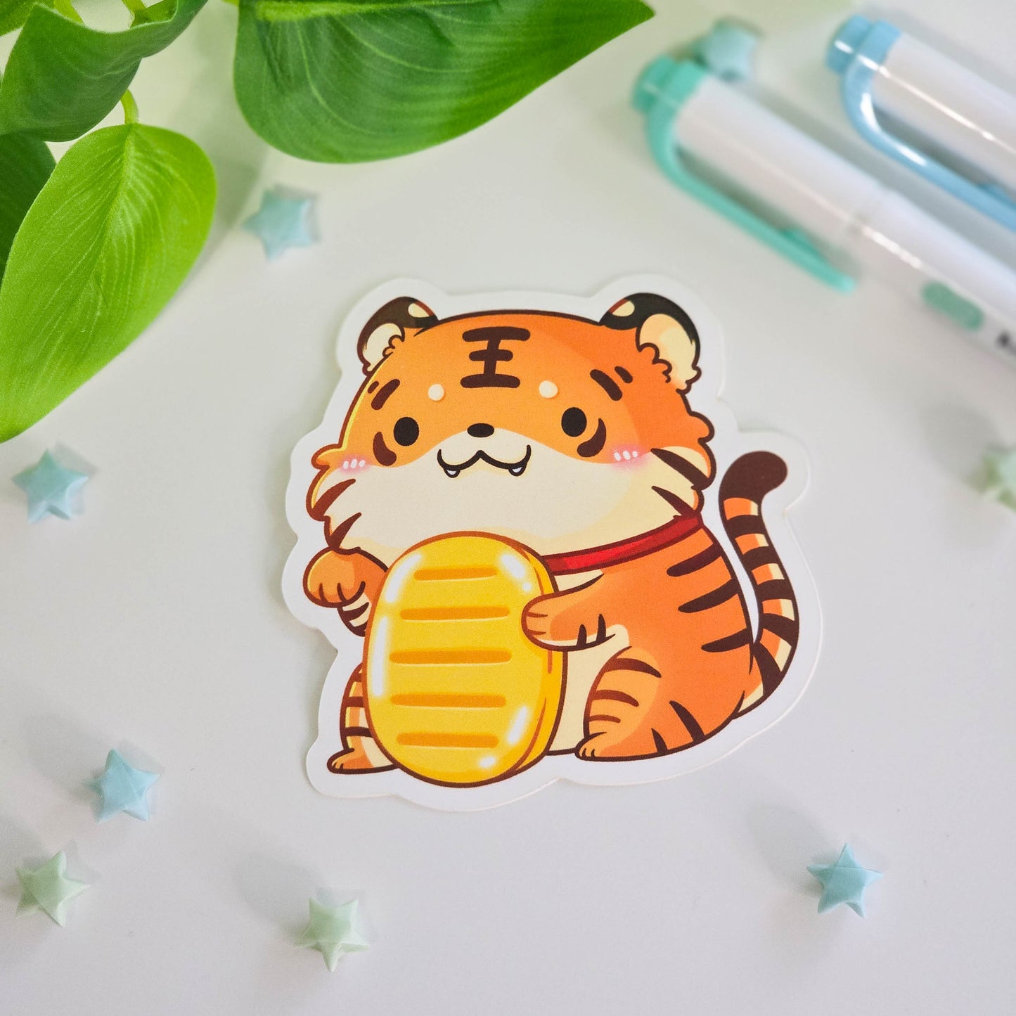 Lucky Tiger Vinyl Stickers
