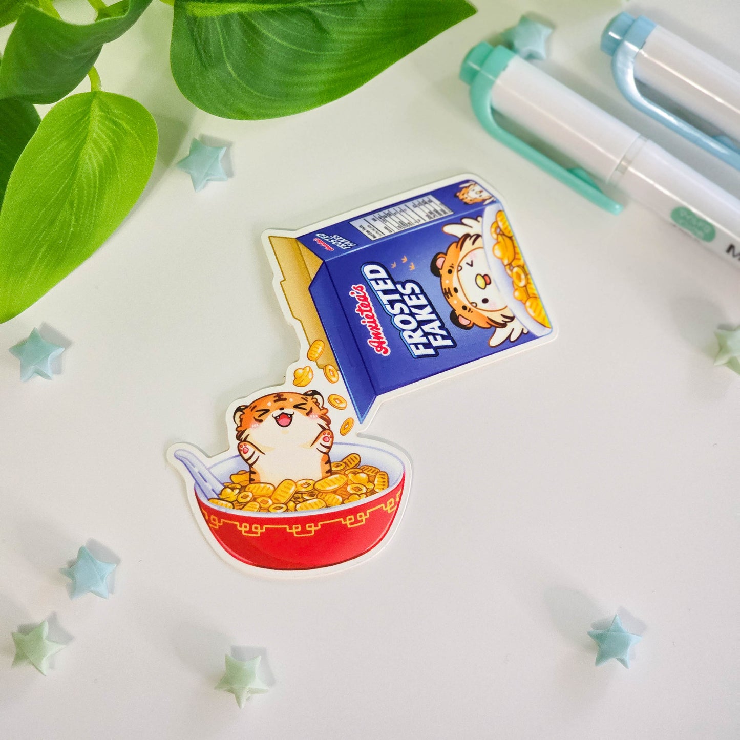 Lucky Tiger Vinyl Stickers