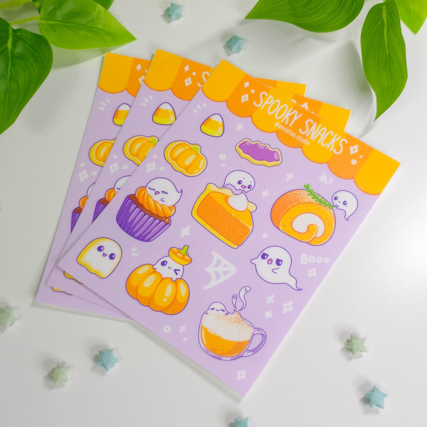 Spooky Snacks Vinyl Sticker Sheet