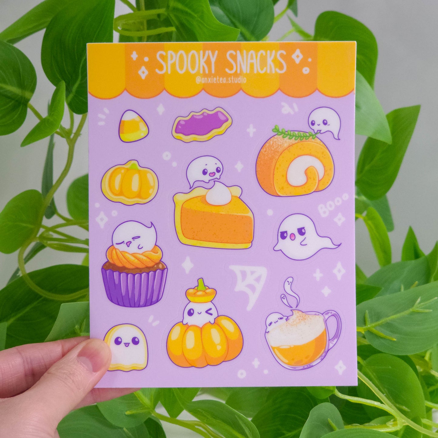 Spooky Snacks Vinyl Sticker Sheet