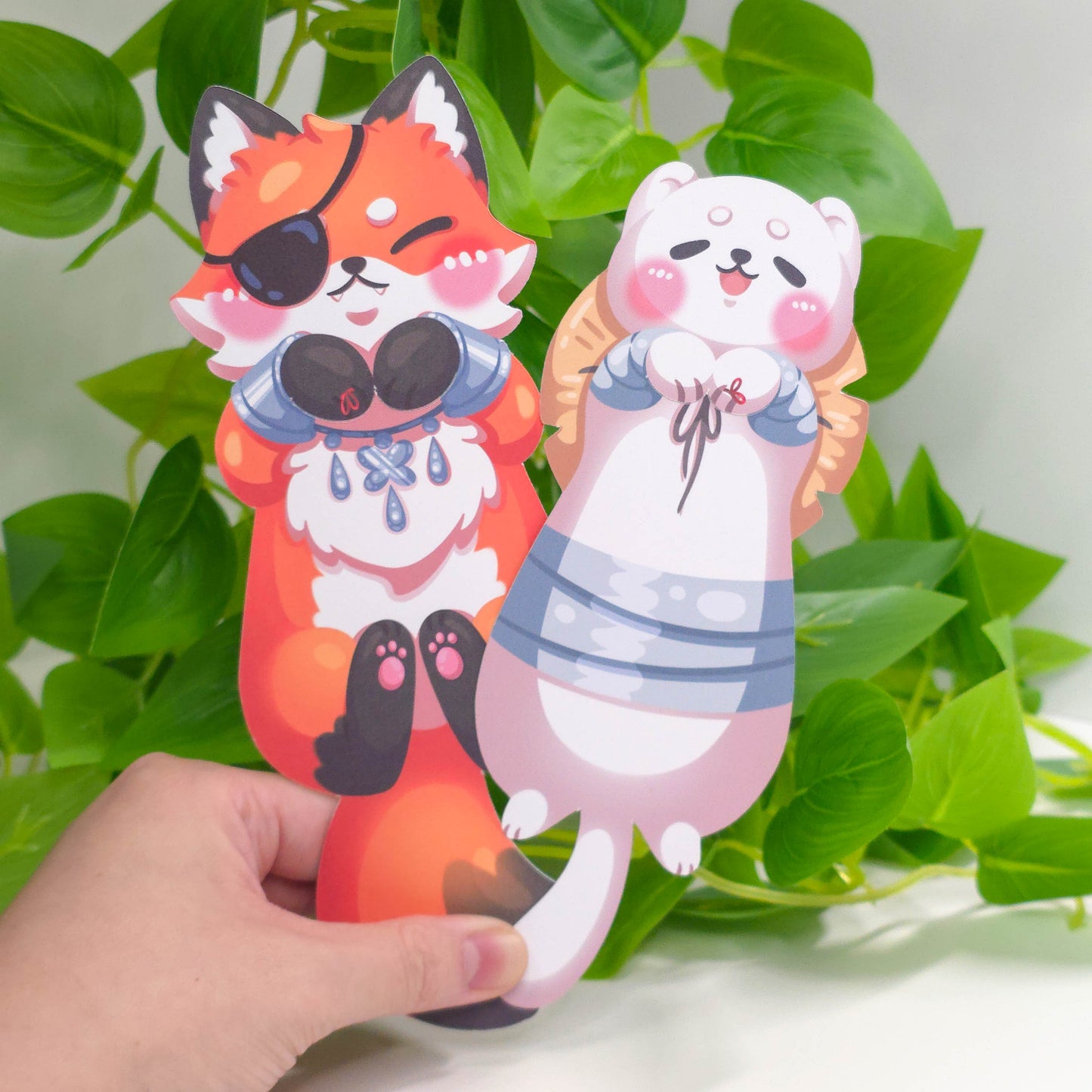 Fox & Ferret Hanging Bookmarks