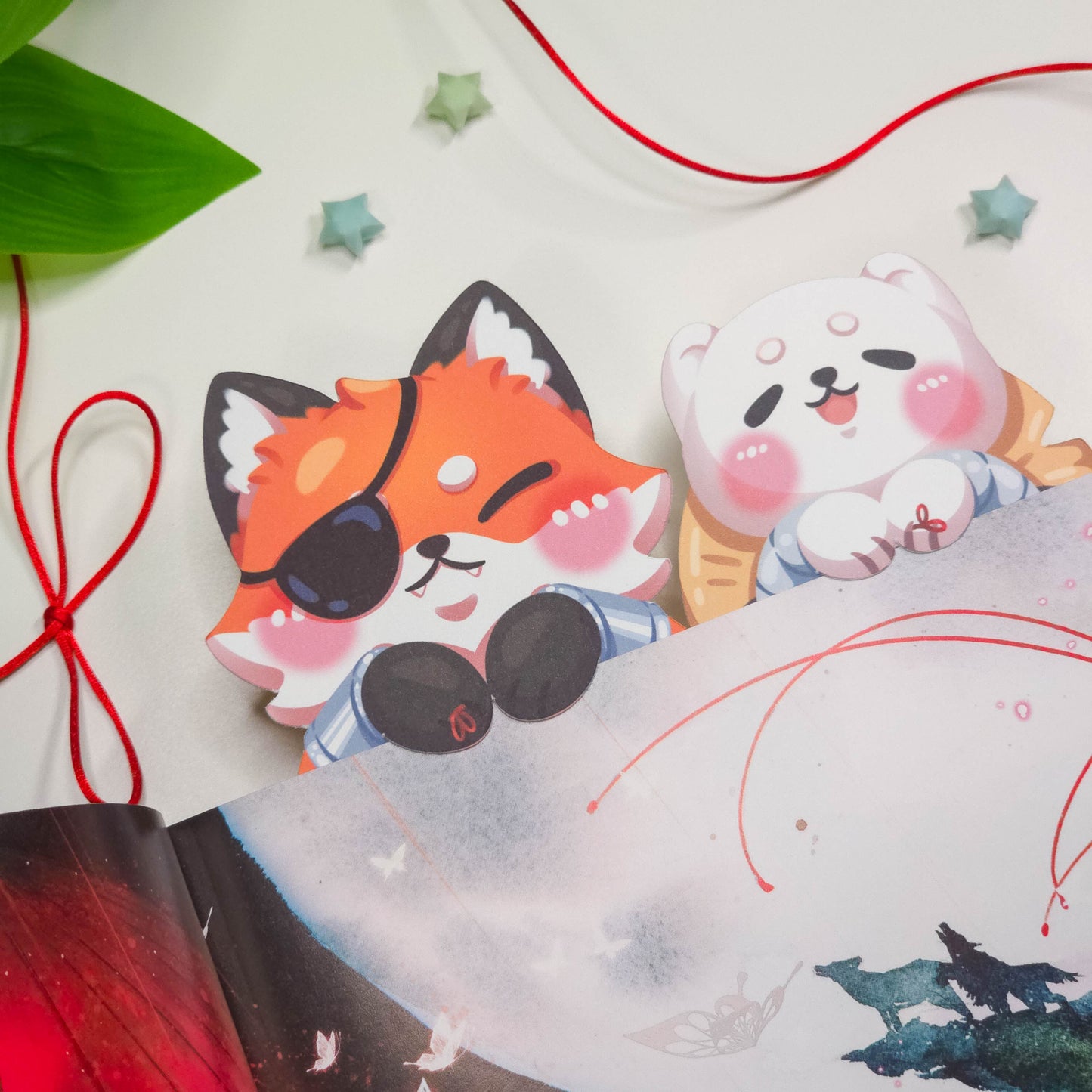Fox & Ferret Hanging Bookmarks