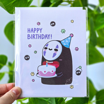 Kawaii Birthday Card w/ Mini Sticker Sheet