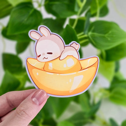 Lucky Bunny Vinyl Stickers