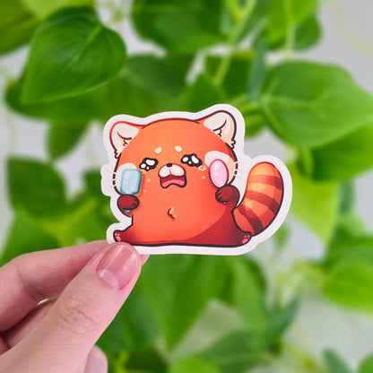 Cute Red Panda Vinyl Stickers