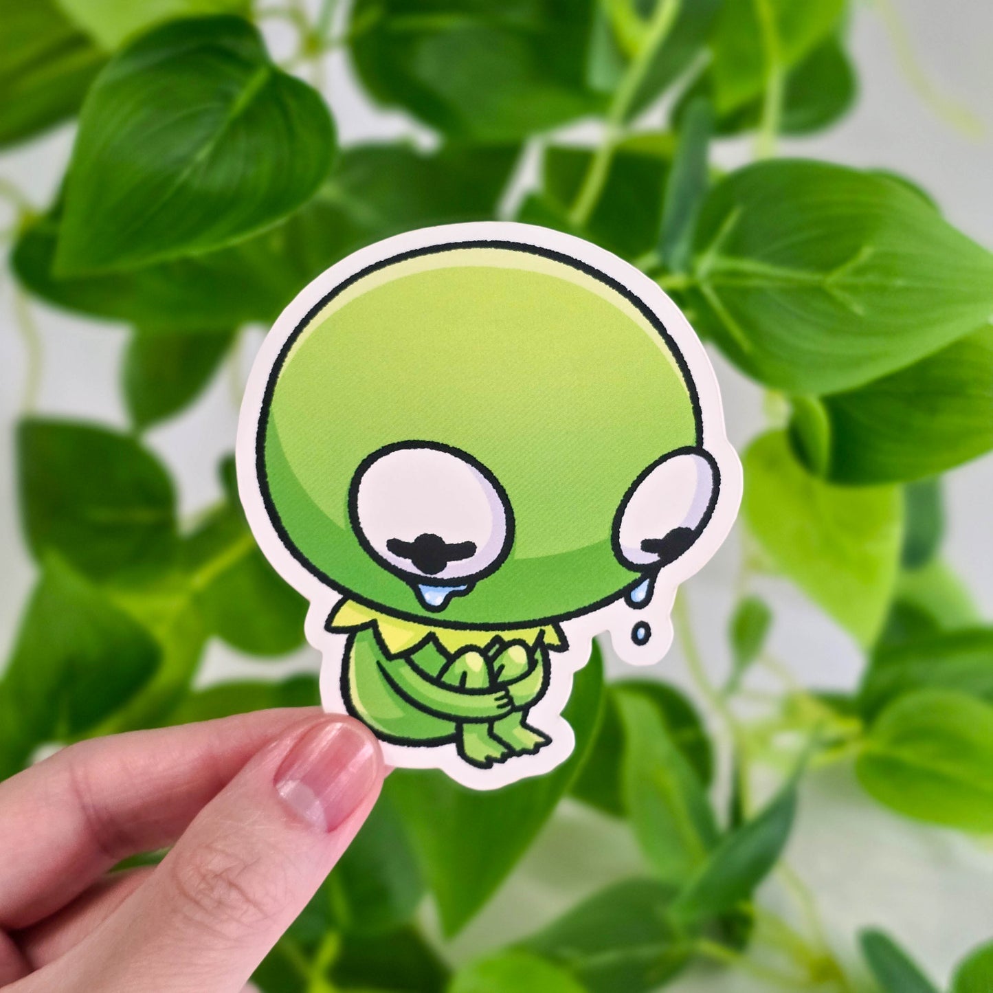 Kawaii Frog Meme Vinyl Stickers