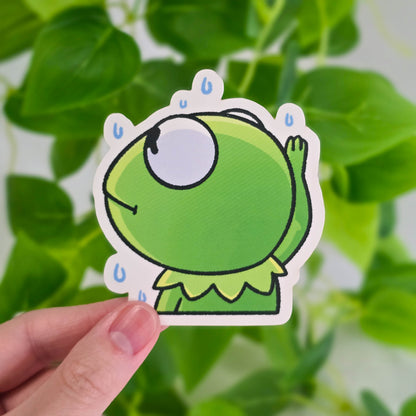 Kawaii Frog Meme Vinyl Stickers