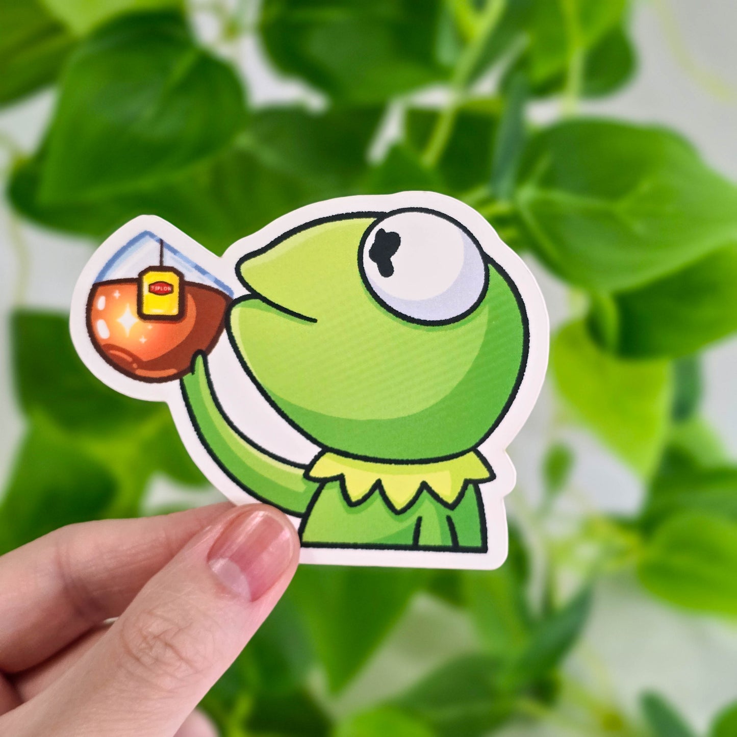 Kawaii Frog Meme Vinyl Stickers