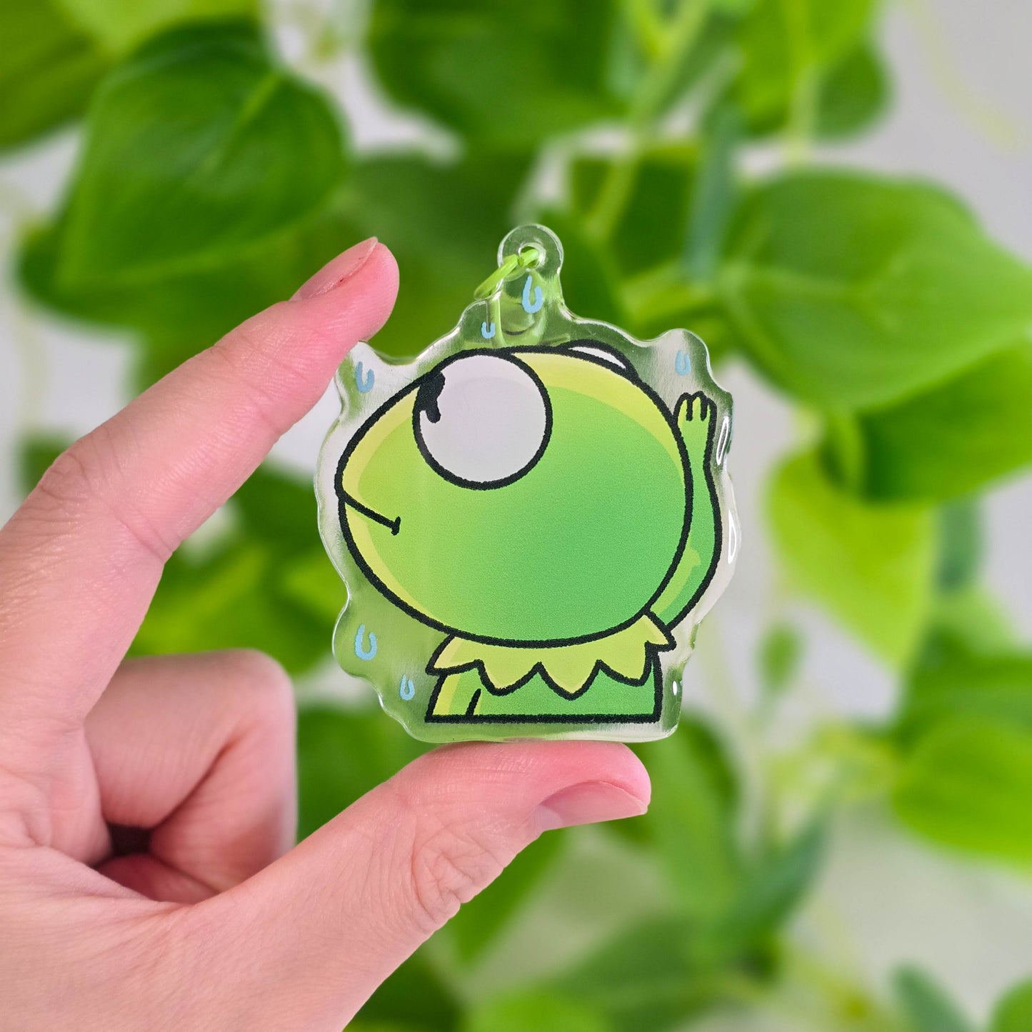 Kawaii Frog Meme Keychains