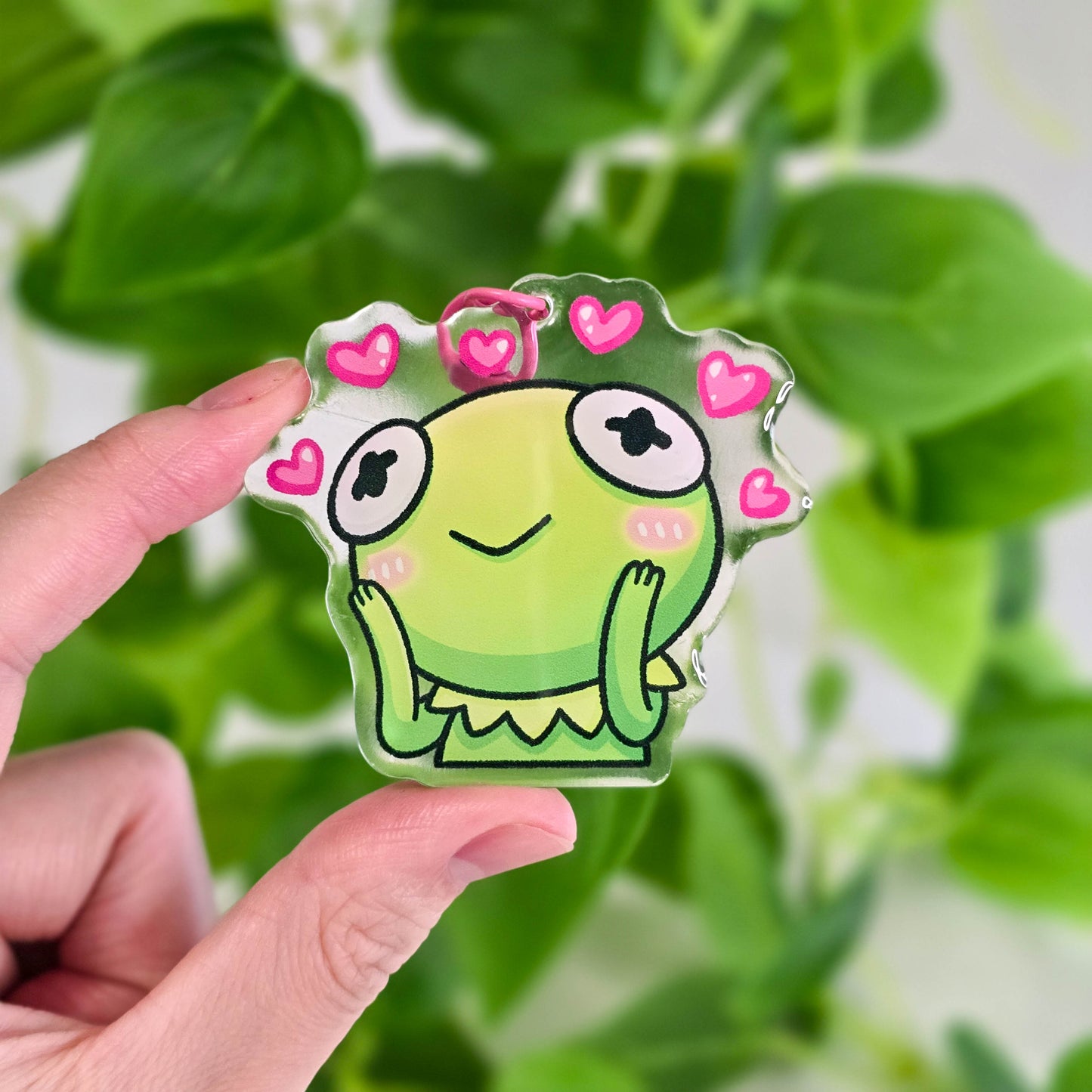 Kawaii Frog Meme Keychains