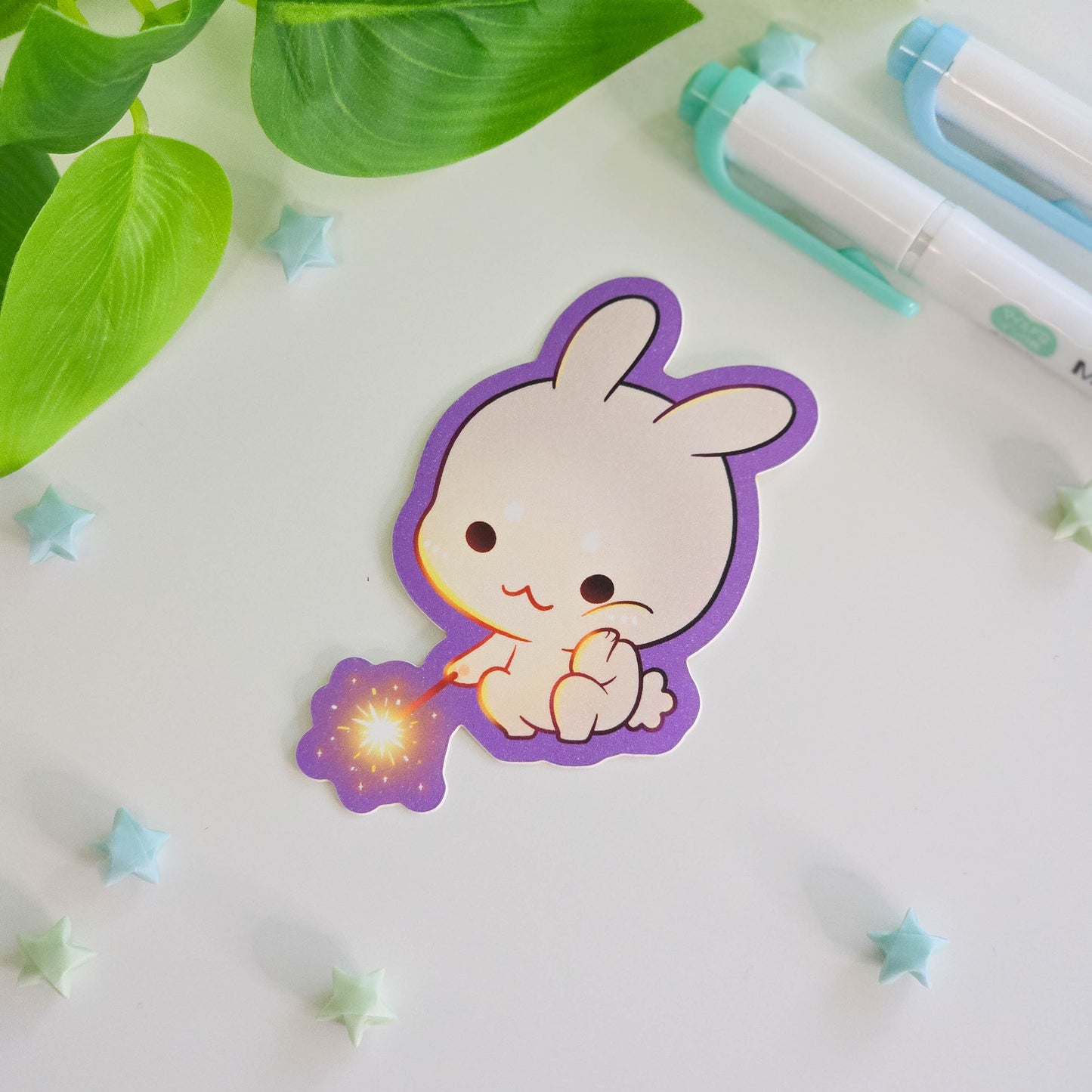 Lucky Bunny Vinyl Stickers