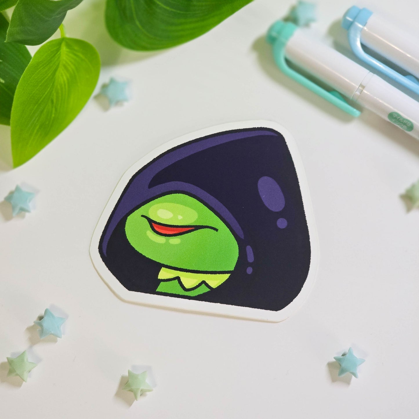 Kawaii Frog Meme Vinyl Stickers