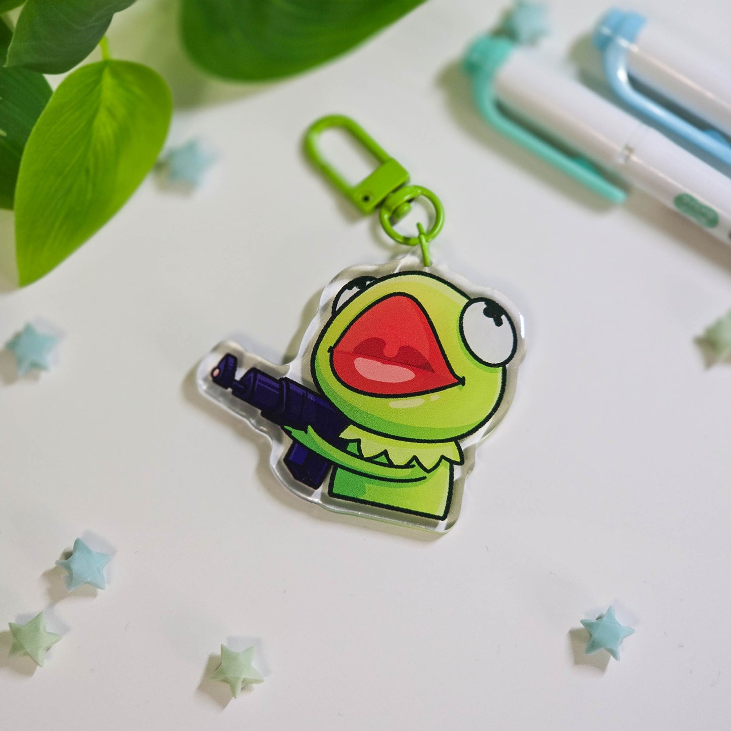 Kawaii Frog Meme Keychains