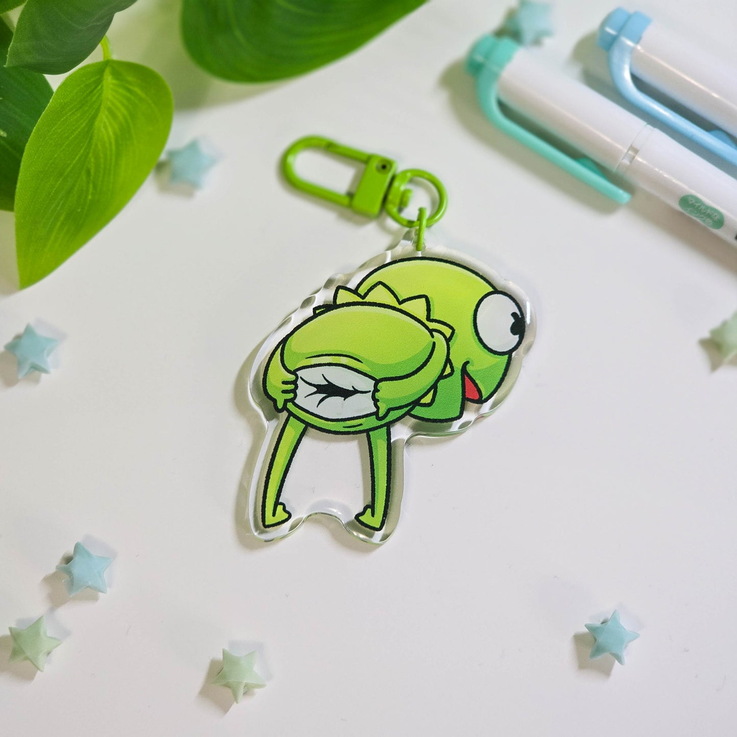 Kawaii Frog Meme Keychains