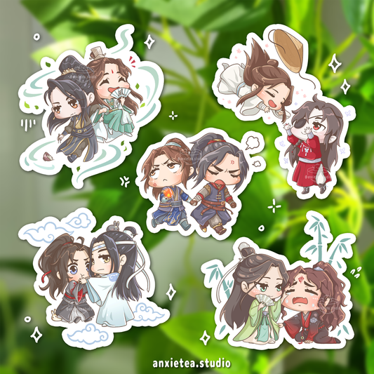 Chibi Danmei Vinyl Stickers