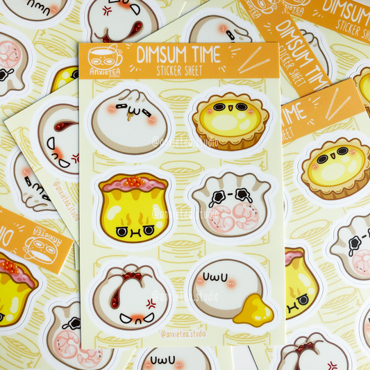 Dimsum Time Vinyl Sticker Sheet