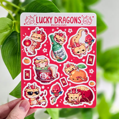 Lucky Dragons Sticker Sheet