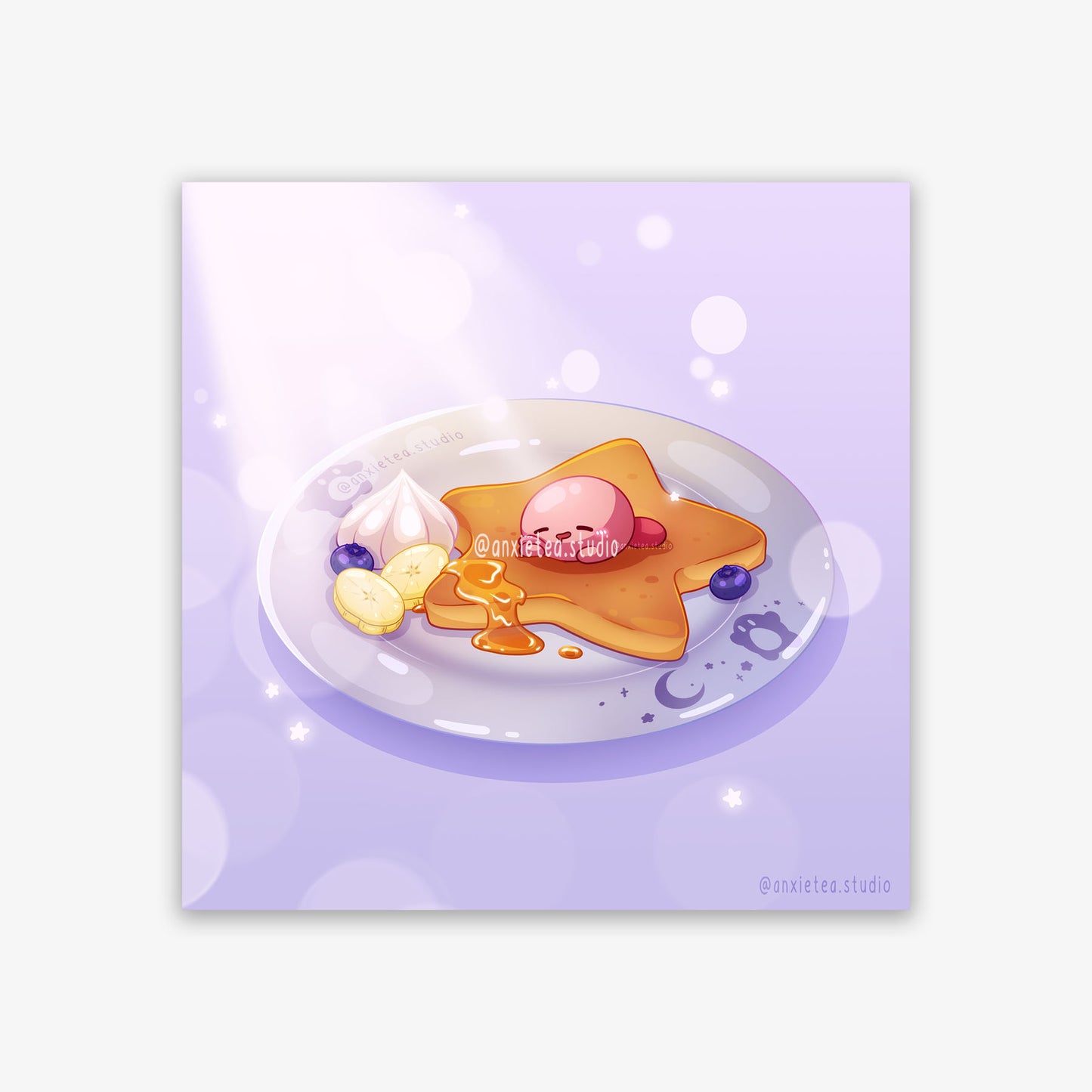 Dreamy Star Pancake Art Print