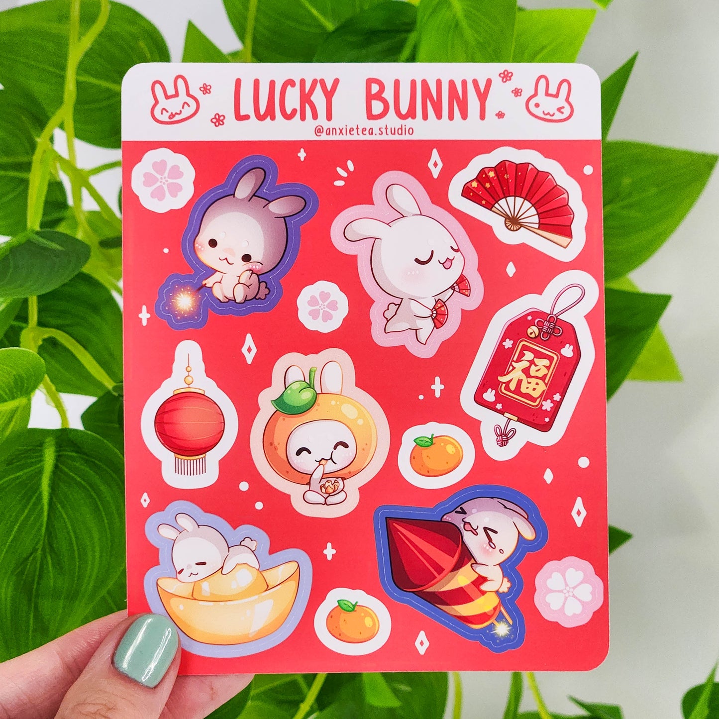 Lucky Bunny Sticker Sheet