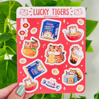 Lucky Tigers Sticker Sheet