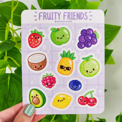 Fruity Friends Sticker Sheet