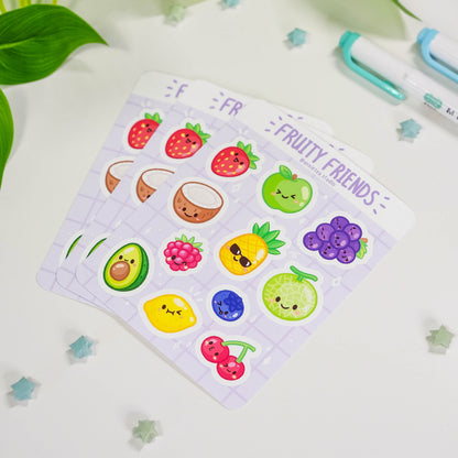 Fruity Friends Sticker Sheet