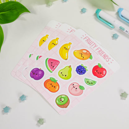 Fruity Friends Sticker Sheet