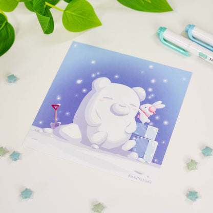 Snowbear Art Print