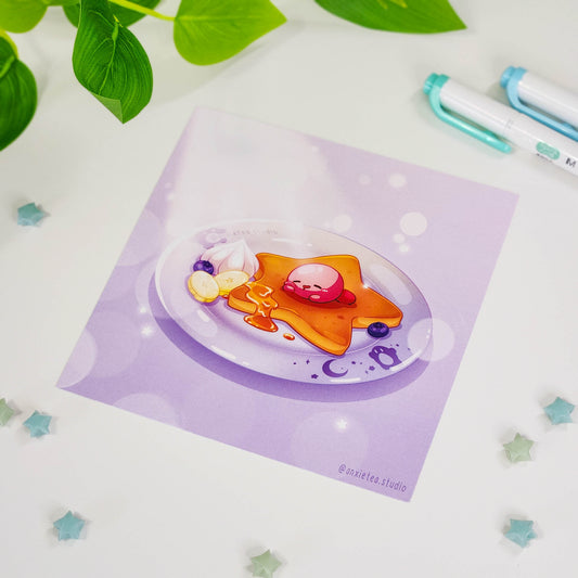 Dreamy Star Pancake Art Print