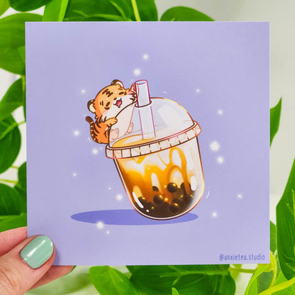 Lucky Tiger Art Print