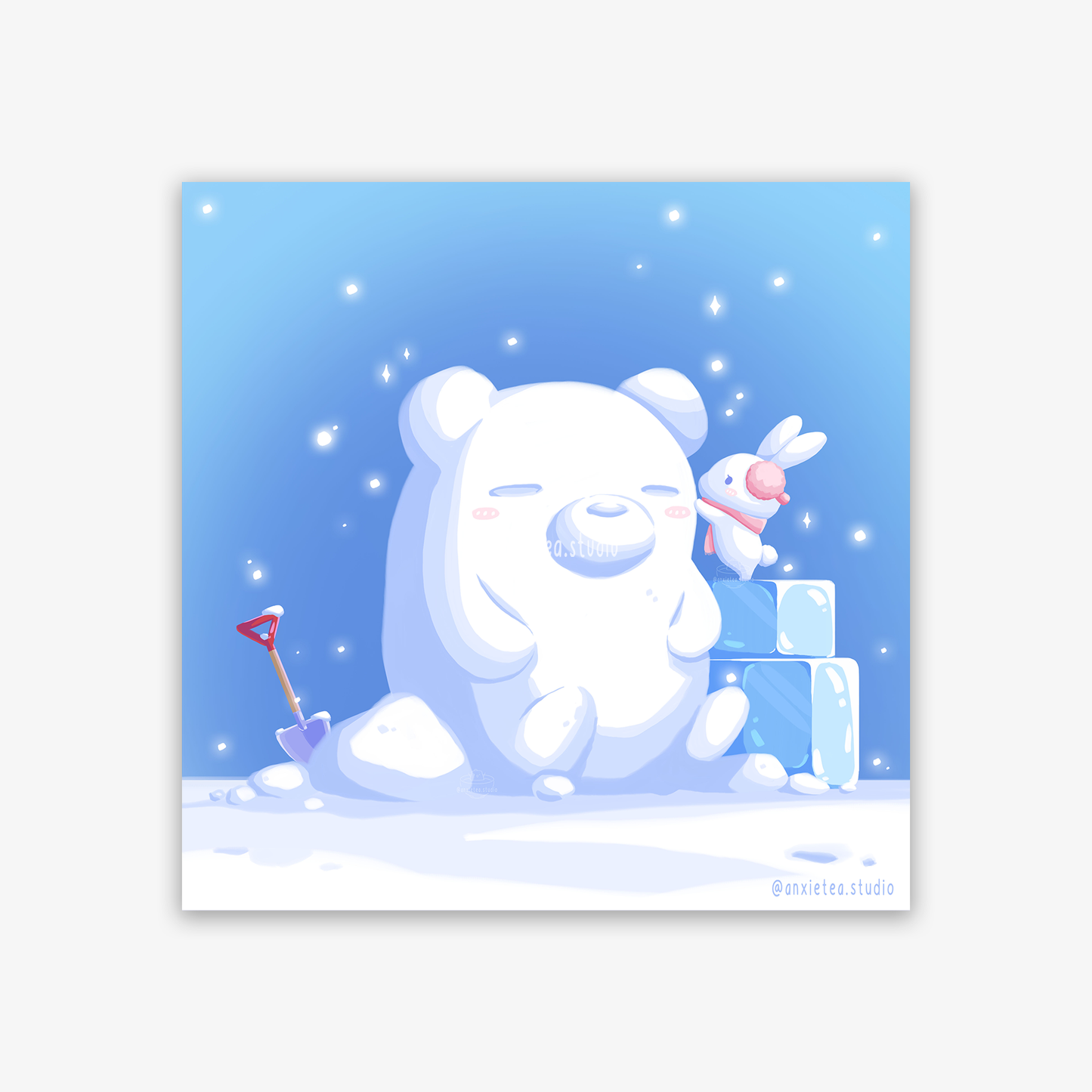 Snowbear Art Print